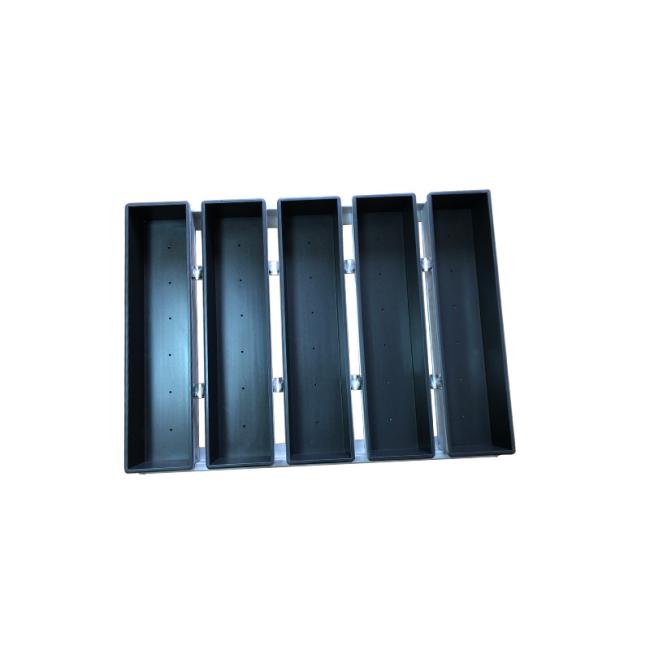 Rk Bakeware China-5 Straps Rusk Cake Pan Nonstick Made of High Strength Aluminum Profile