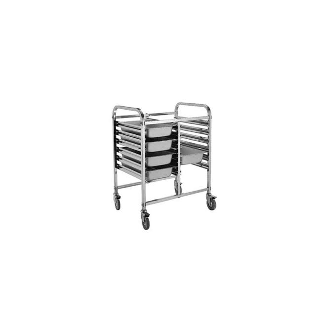 China Manufacturer for Transport Stainless Steel Gastronorm Rack Small Trolley