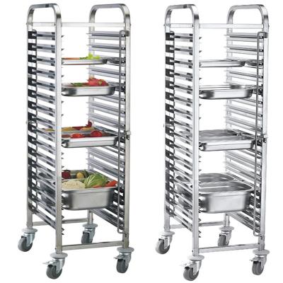 China                  201 304 316 Food Grade Stainless Steel 32 Trays Tray Trolly /Gastronorm Trolley/Food Trolley for Sale              for sale