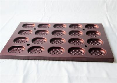 China Wine Red PTFE 594x394x25mm Cupcake Mould Tray for sale