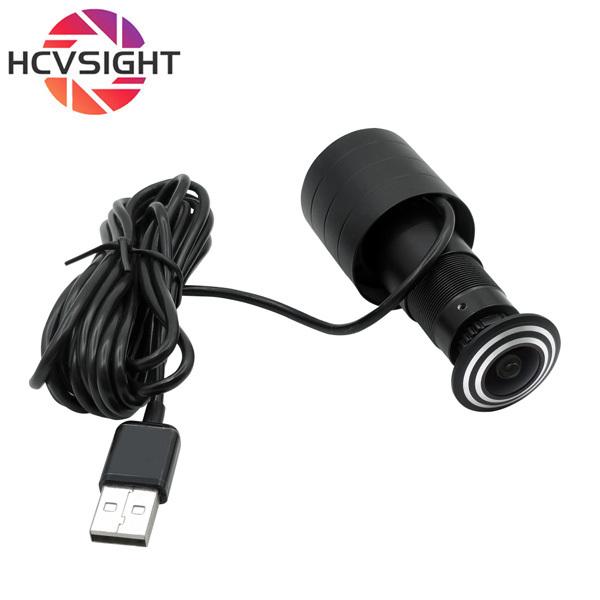 1080P Mini USB Door Eye Camera with fisheye lens - side view