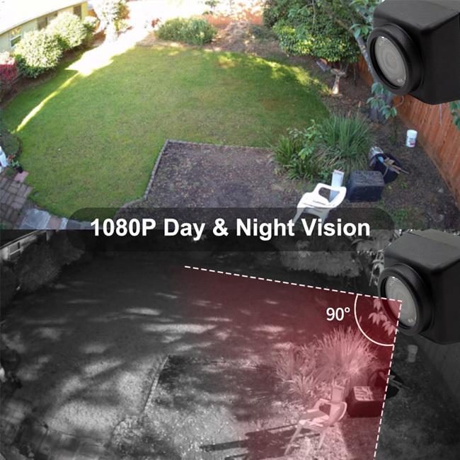 1080P 4MP Mini Peephole Door Eye Camera - Side View