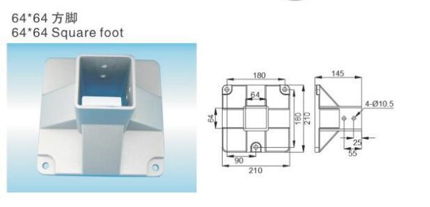 64*64 square feet for flexible conveyor systems