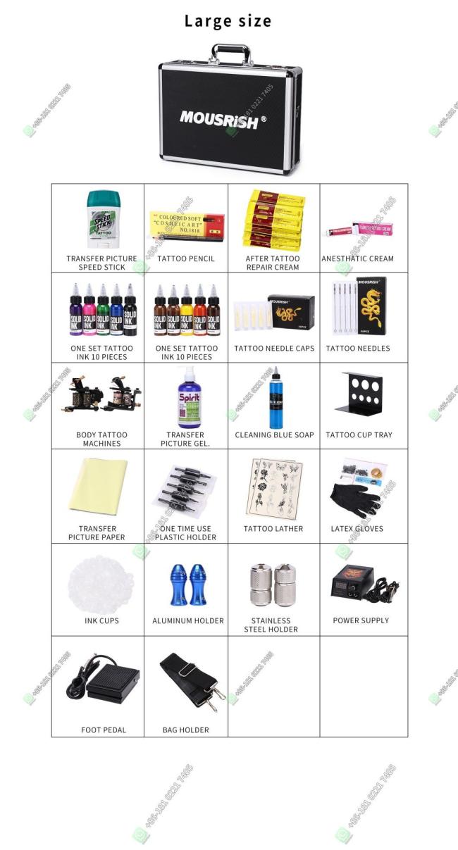Tattoo Kit Rotary Tattoo Machines Gun Kits for Body Art Tattoo Microblading