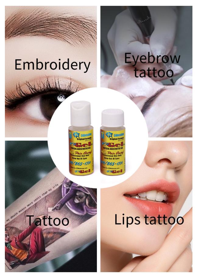 Tattoo Numb Gel Lip Eyebrows Tattoo Anesthetic Gel for Semi-Permanent Makeup