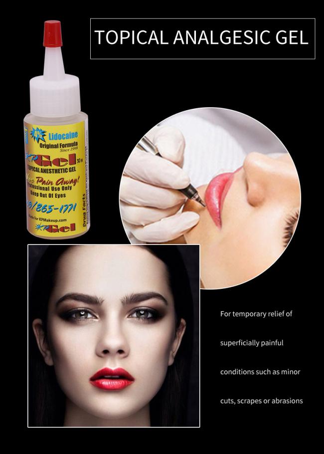 Tattoo Numb Gel Lip Eyebrows Tattoo Anesthetic Gel for Semi-Permanent Makeup