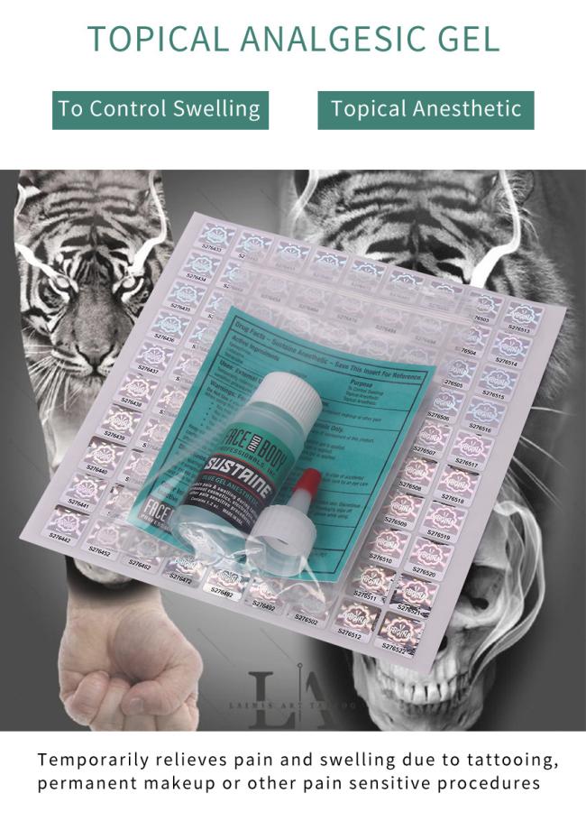 Soothe Tattoo Permanent Makeup Topical Analgesic Numb Gel Tattoo Microblading Anesthetic Pain Relief Gel