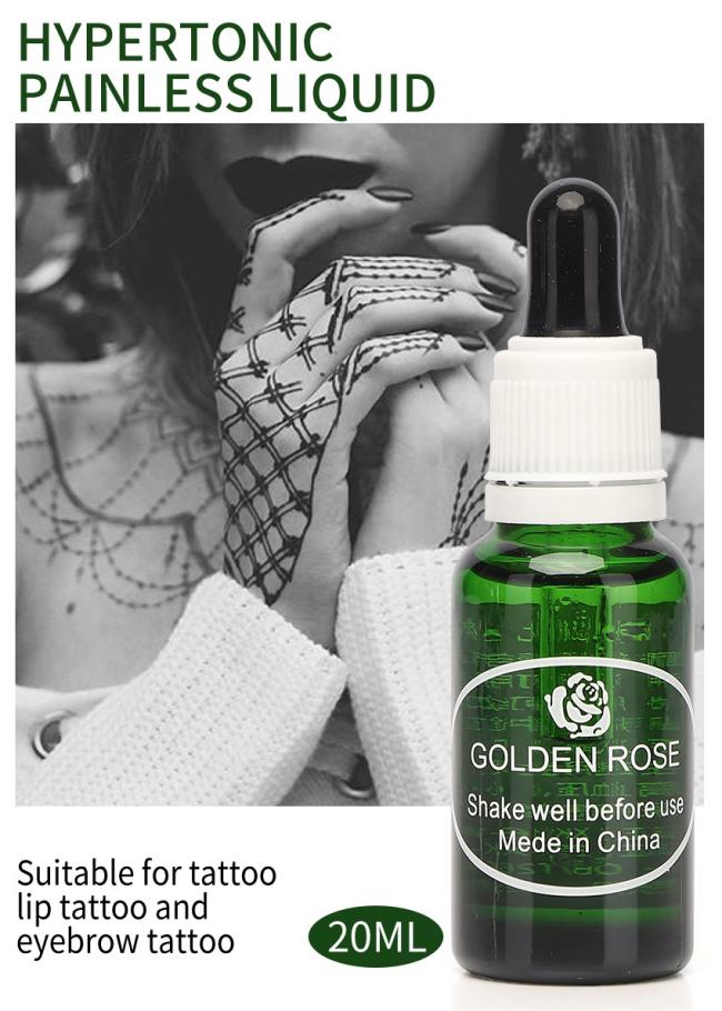 Golden Rose Tattoo Numb Liquid Semi-Permanent Makeup Liquid Freeze Strong Effect Lip Tattoo Microblading