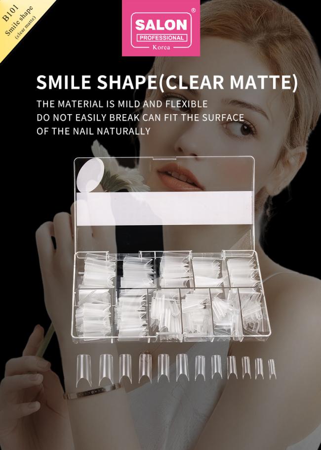 Soft Gel Nail Extension Tips Clear Color Quick Building Forms Full Cover Poly False Nails for DIY Nail Art
