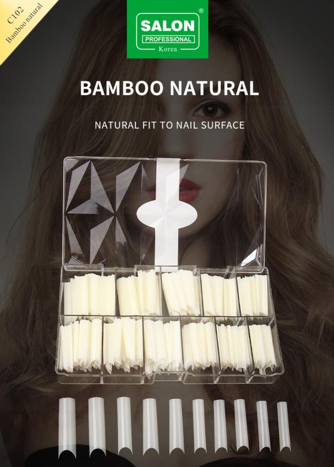 Nail Supplies Full Matte ABS Artificial Finger Nails Clear Color Smile Shape False Nail Tips