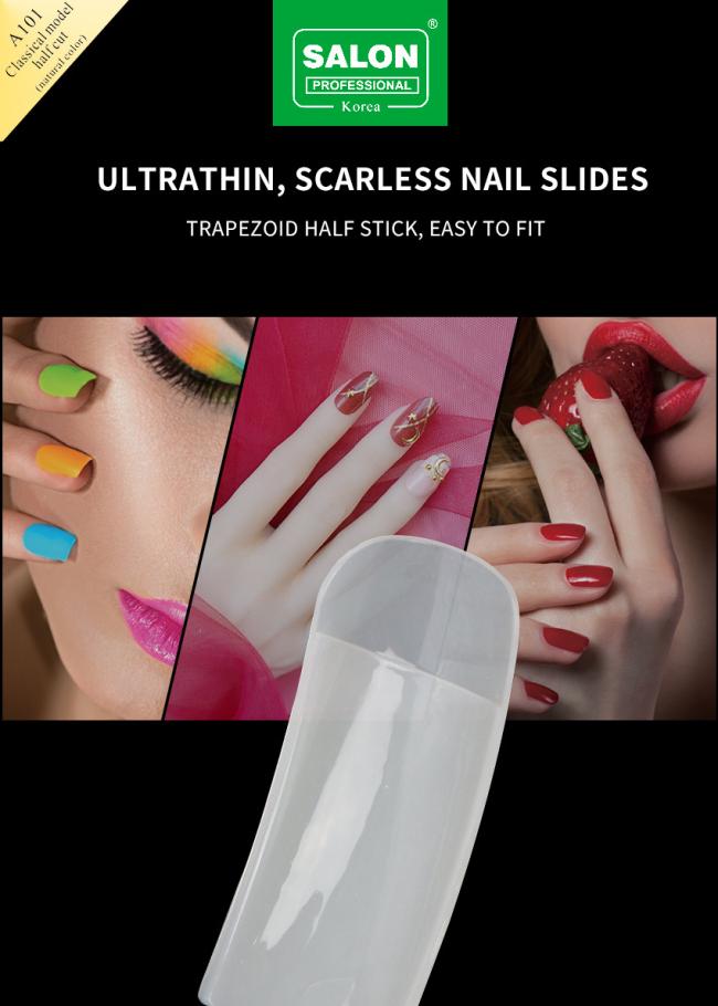 New Fashion Clear Matte Full Cover Artificial Nails ABS Material Ultra-Thin for Manicure DIY Long False Nail Tips