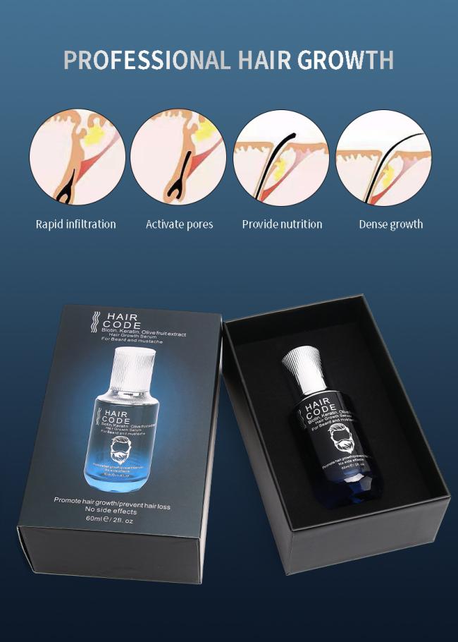 Hair Code Beard Growth Serum Oil Beard Care Serum100% Natural Private Label Factory Wholesale Price