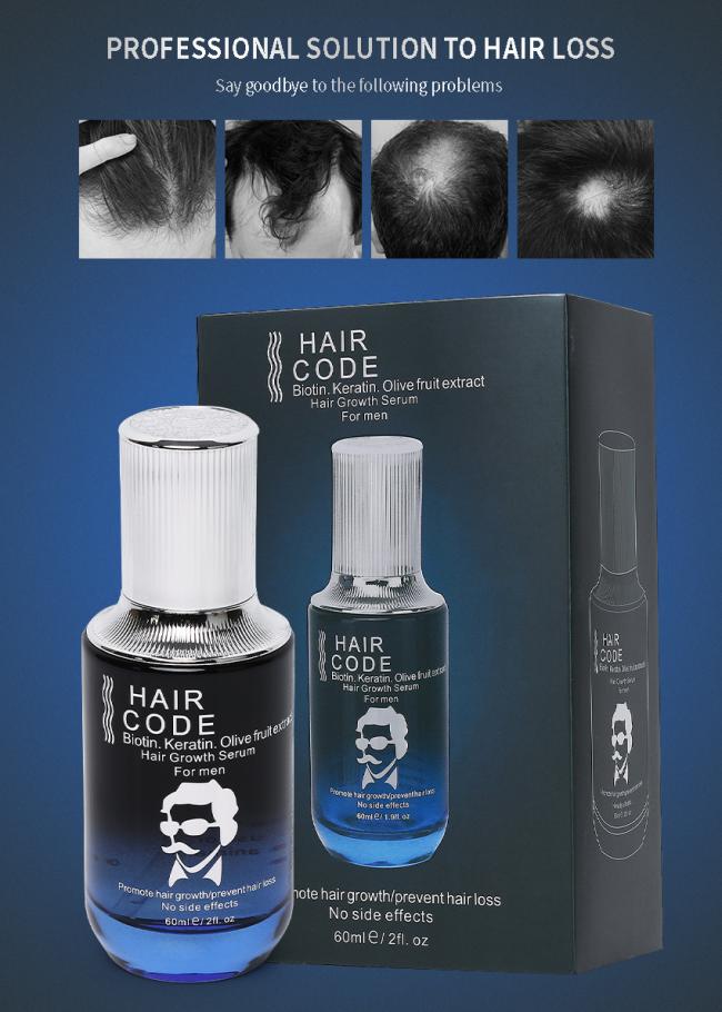 Beard Growth Serum Oil 100% Natural Original Hair Code Serum Private Label Factory Wholesale Price