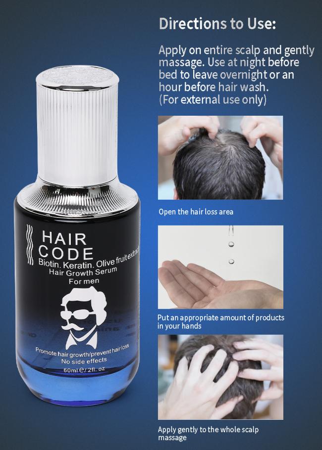 Anti Hair Loss Serum Hair Regrowth Hair Growth Essential Oil Biotin Olive Fruit Extract OEM Customized Private Label Factory Wholesale