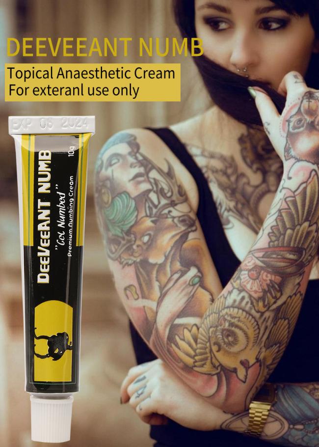 Deevee Ant Tattoo Numbing Cream Factory Price 30ml Original Piercing Permanent Makeup Cream Instant Anesthetic Pain Relief for Body Tattoo