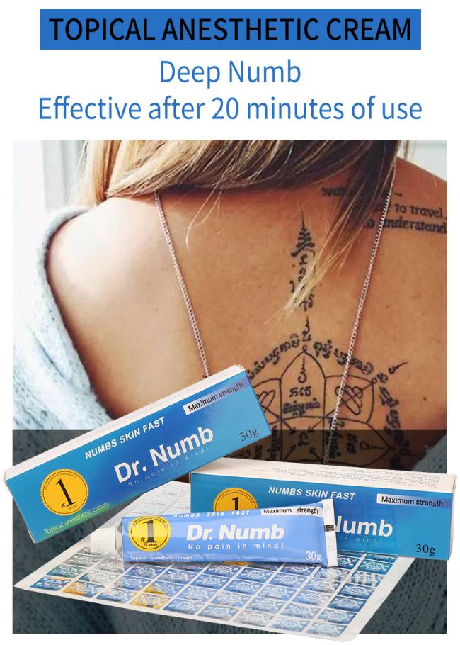 Semi Permanent Piercing Makeup Professional Tattoo Blue Dr Numb Cream Lidocaine Anesthetic Cream for Eyebrow Tattoo