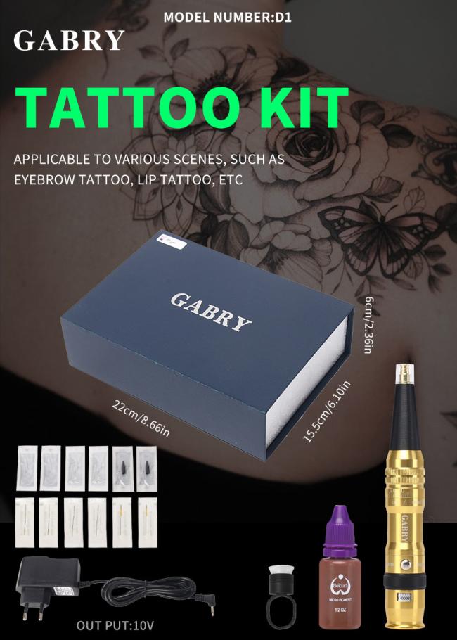 Semi-Permanent Makeup Gabry Machine Kit for Eyebrow Eyeliner Lip Microblading Cosmetic Tattoo