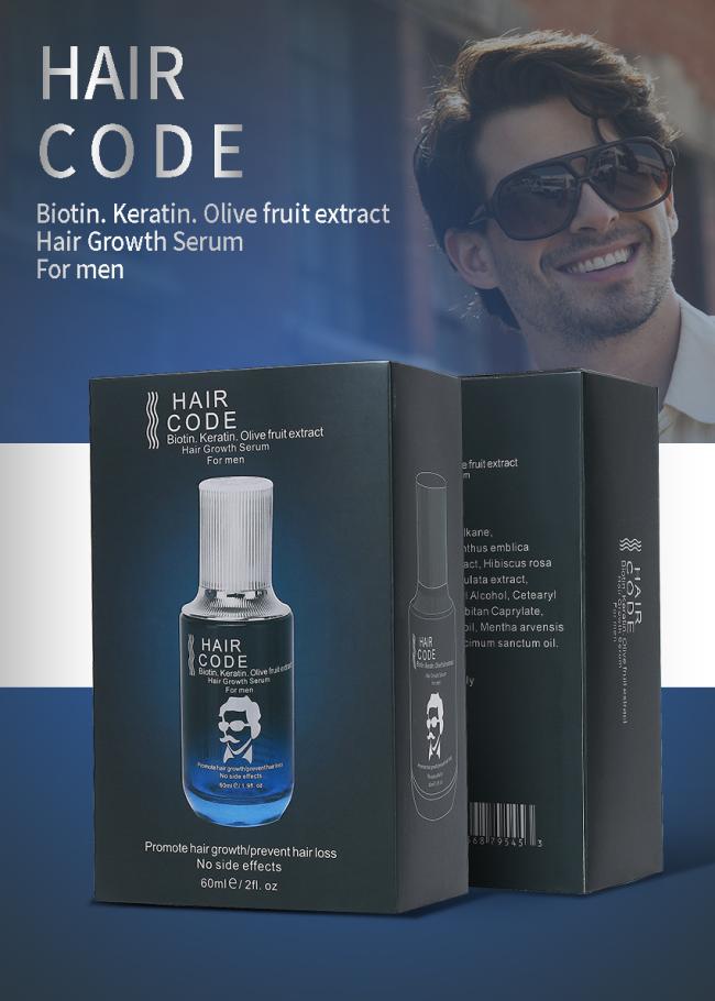 Hair Growth Serum Hair Code Anti Hair Loss Meso Essential Oil Biotin Olive Fruit Extract OEM Customized Private Label Factory Wholesale