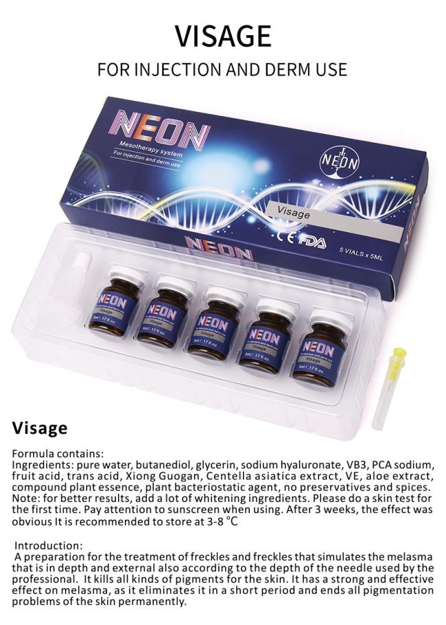 Meso Luxury Visage Skin Serum Mesotherapy Serum Injection for Anti-Wrinkle Nourishing Skin Booster