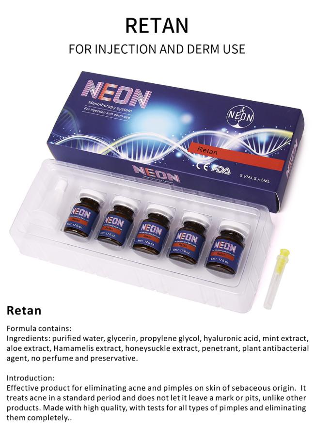 Neon Brand Glutathione Vitamin C Whitening Freckle Mesotherapy Serum Remove Melasma Dark Spots Anti Aging Dermal Filler
