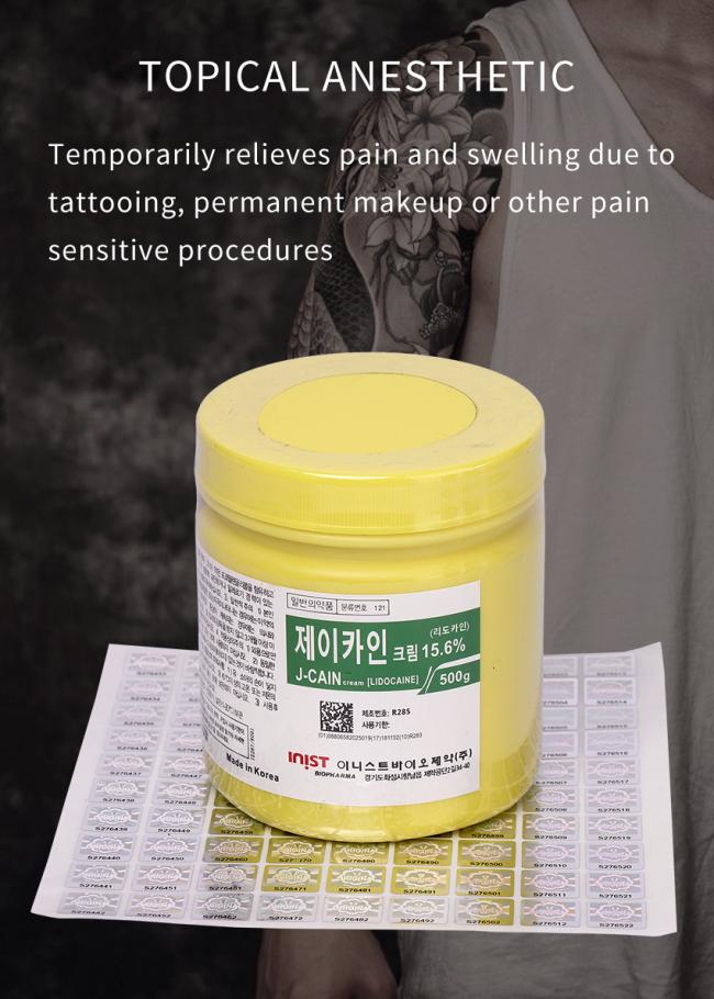 Korea 500g J-Cain Numb Cream J-Cain Anesthetic Ointment 10.56% 29.9% 79.9% Hight Quality J Cain for Face Micro-Needling Filler