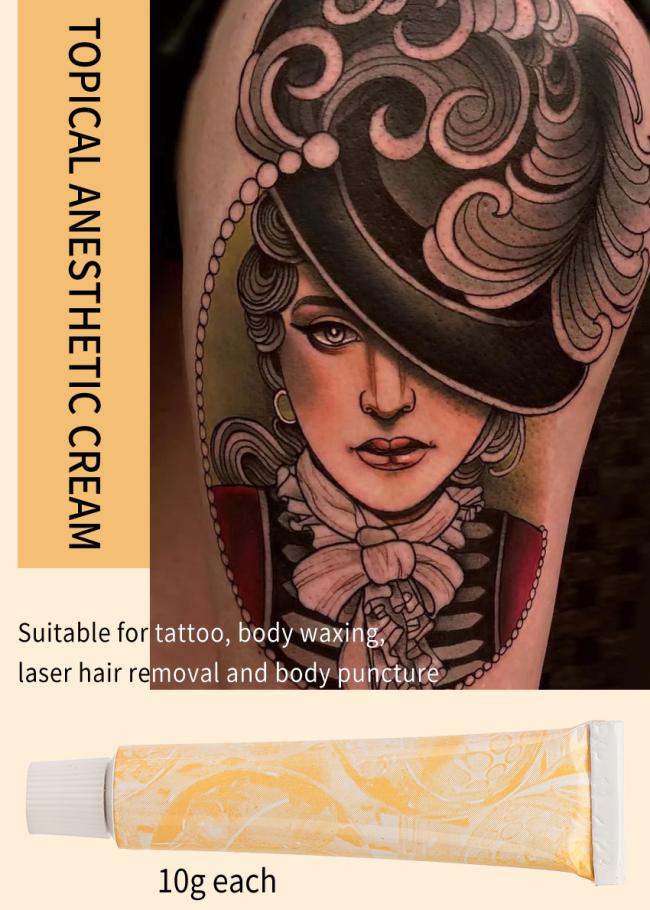 Blank Tube Tattoo Numbing Cream Eyebrow Lip Tattoo Private Label Semi-Permanent Makeup Painless Cream 10g OEM