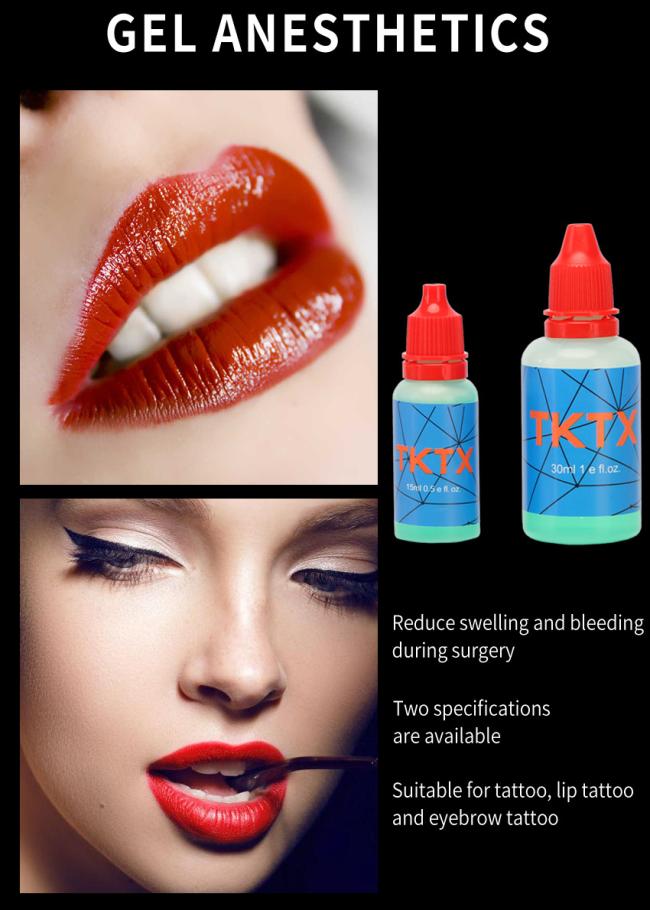Tktx Gel During Tattoo Procedure Numb Gel 15ml 30ml for Body Eyebrows Tattoo