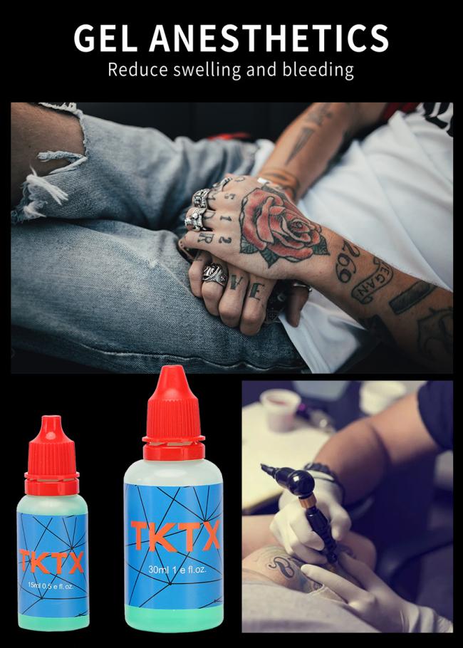 Tktx Gel During Tattoo Procedure Numb Gel 15ml 30ml for Body Eyebrows Tattoo