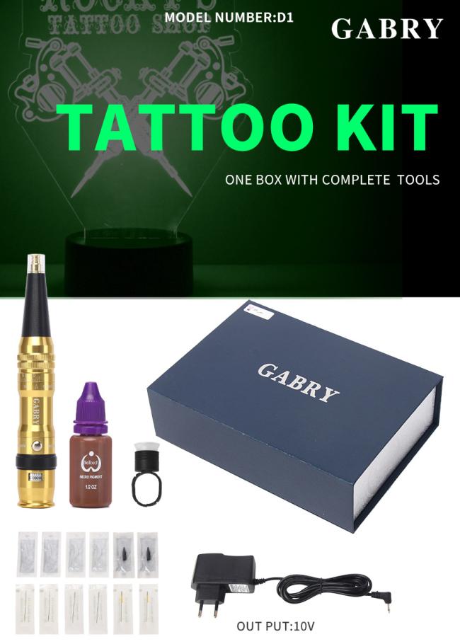 Factory Price OEM Tattoo Machine Kit Permanent Makeup Eyebrows Lips Microblading Tattoo Pen Kit