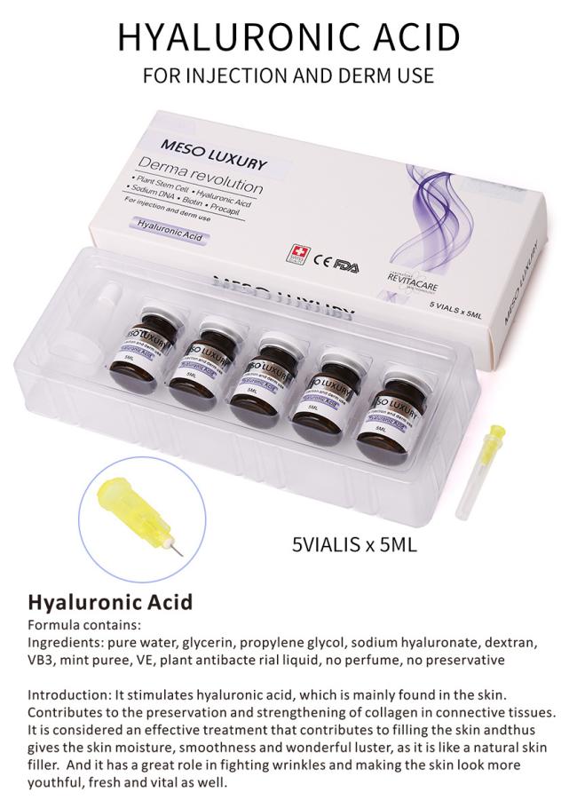 Acne Removal Mesotherapy Serum 5ml Acne Scar Removal Treatment Smooth Damaged Skin Whitening Moisturizing Face Injection Serum