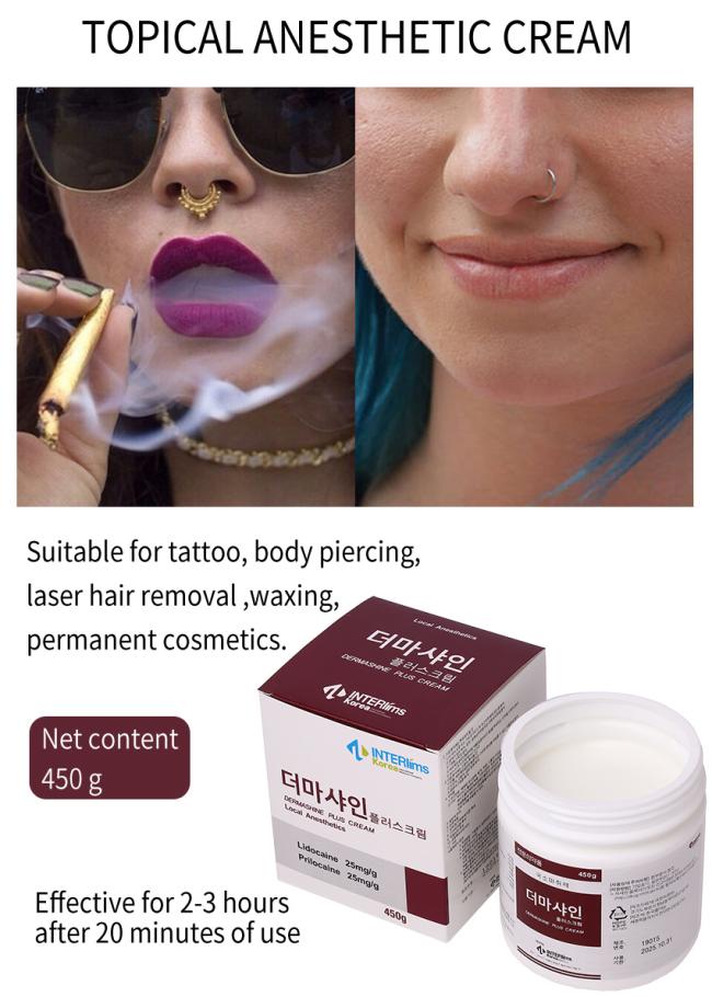 Korea J-Cain Numb Cream Lido Caine Anesthetic Tattoo Cream for Face Mico-Needling Filler