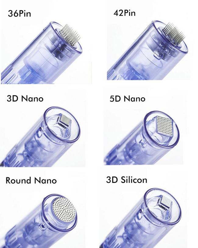 Professional Microneedle Electric Dr Pen Auto Ultima A6 Derma Pen 9pin/12pin/36pin/42pin/Nano Microneedle Needle Cartridge