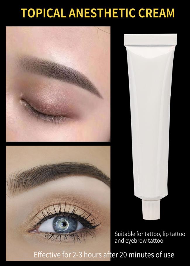 OEM Blank Tube Numbing Cream White Tube Semi-Permanent Makeup Cream Private Label for Body Tattoo Lip Tattoo Eyebrows Tattoo