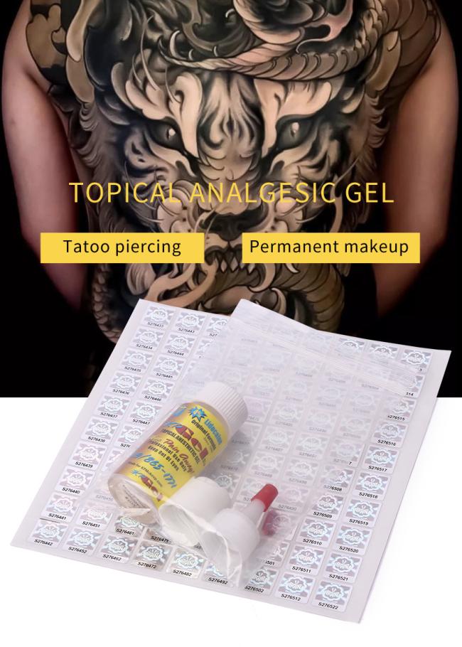 Wholesale During Tattoo Numb Gel Topical Analgesic Numbing Gel Lido Caine 4% Tag # 45 Sustain Anesthetic Gel