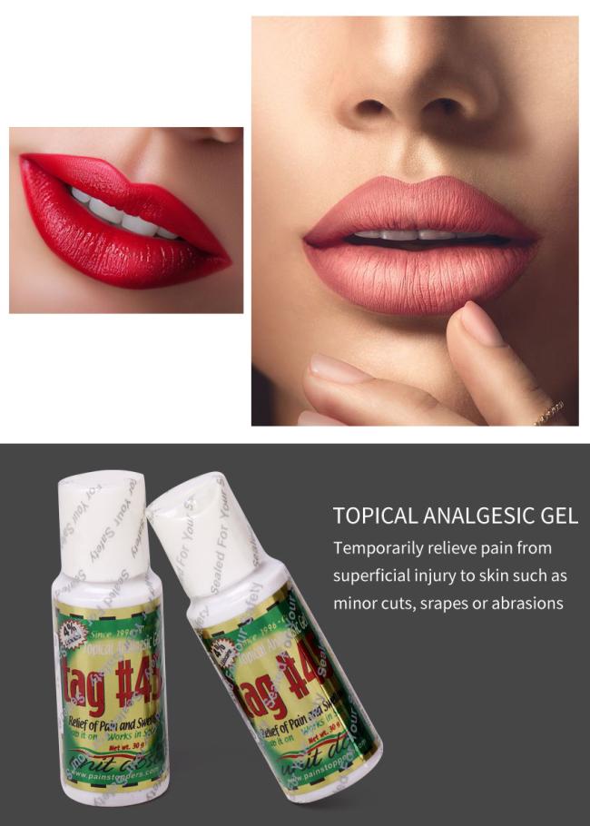 Tag45# Numb Gel Topical Analgesic Numbing Gel Lido Caine 4% Tag 45 Miro Blading Anesthetic Gel