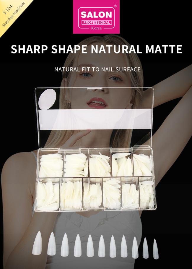 500PCS Artificial Nail Tips Set Transparent French False Nails Acrylic UV Gel Nail Art for DIY Manicure