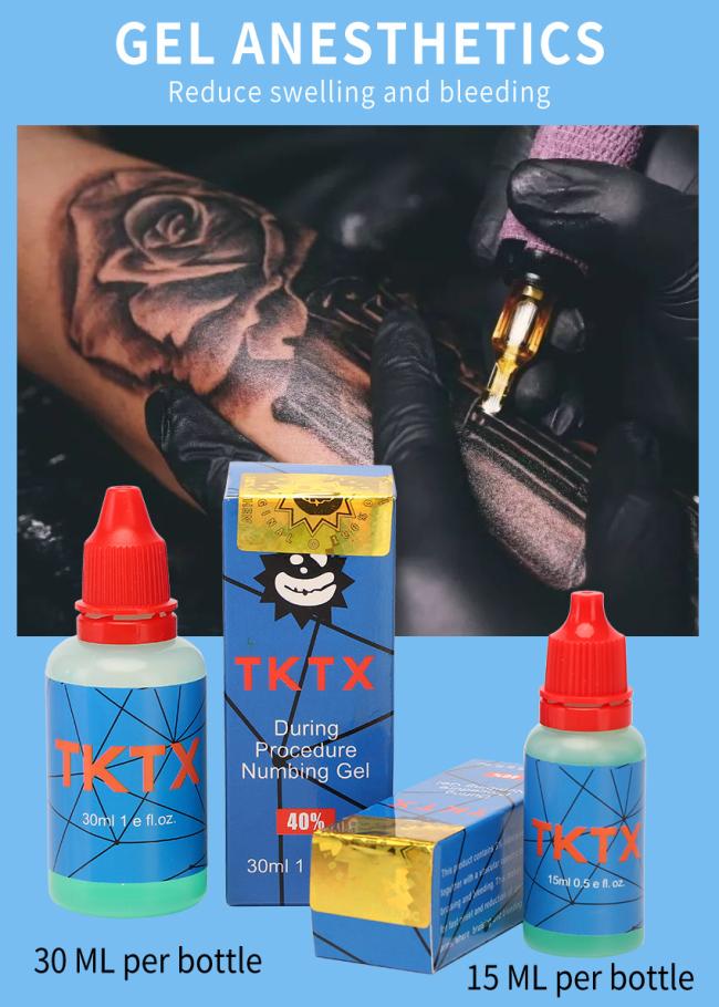 Tktx Blue Gel Green Gel Tattoo Fast Acting Numbing Gel for Semi-Permanent Makeup