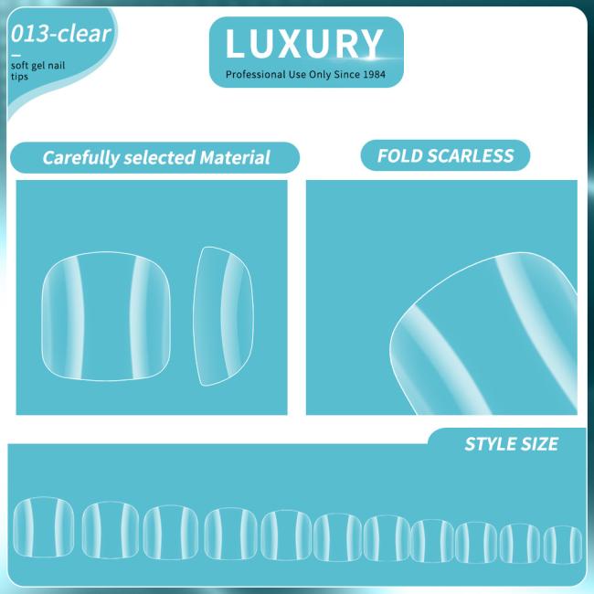 500PCS/Box Full Cover Fake Toe Nails Square False Fake Toenails for Nail Extension DIY