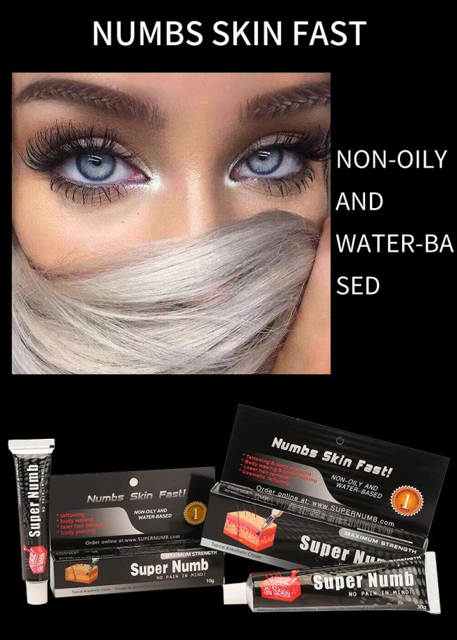 Super Numb Cream Tattoo Numbing Anesthetic Ointment Semi-Permanent Makeup No Pain Microblading Piercing Eyebrow Lip Tattoo