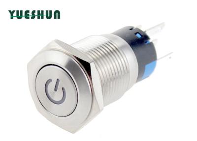 China 12mm Momentary Latching Push Button Switch PBT Base Structure for sale