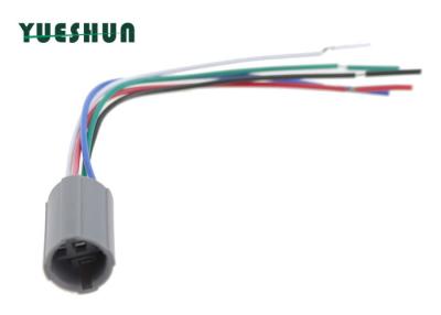 China Illuminated Push Button Switch Socket Connector For 19mm Mounting Hole 5 Pin 15cm Wire Pigtail for sale