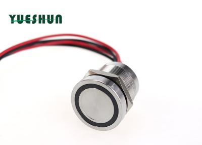 China 22mm IP68 Metal Piezo Touch Switch Ring Symbol LED 12V 24V Access Control System for sale