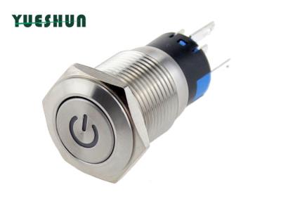 China 12V 220V Anti Vandal Push Button Switch , Latching Momentary Car Push Button Switch for sale