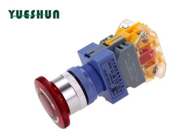 China Illuminated Emergency Stop Button Normally Open Normally Closed 22mm Mounting Hole for sale