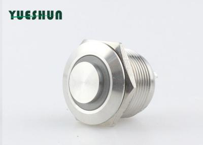 China Panel Mount Round Push Button Light Switch Waterproof High Head With LED Light for sale