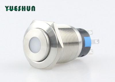 China Stainless Steel Latching Metal Push Button Switch , 12V 24V Automotive Push Button Switches for sale