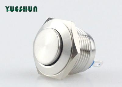China High Head 16mm Stainless Steel Push Button Switch Waterproof Easy Installation for sale