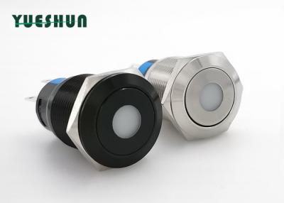China 110V 220V 19mm Push Button Switch , Waterproof Push Button On Off Switch for sale