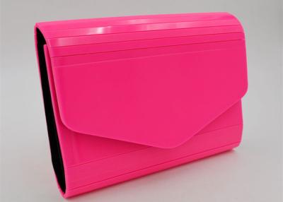 China Elegant Luxury Cosmetic Evening Clutch Bags Carton Pink Clutch Envelope Bag for sale