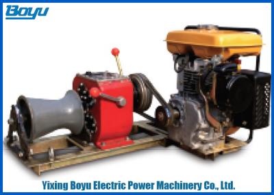 China 230kg 30KN Pull Force 1 Or 2 Gear Stringing Equipment Diesel Power Winch for sale